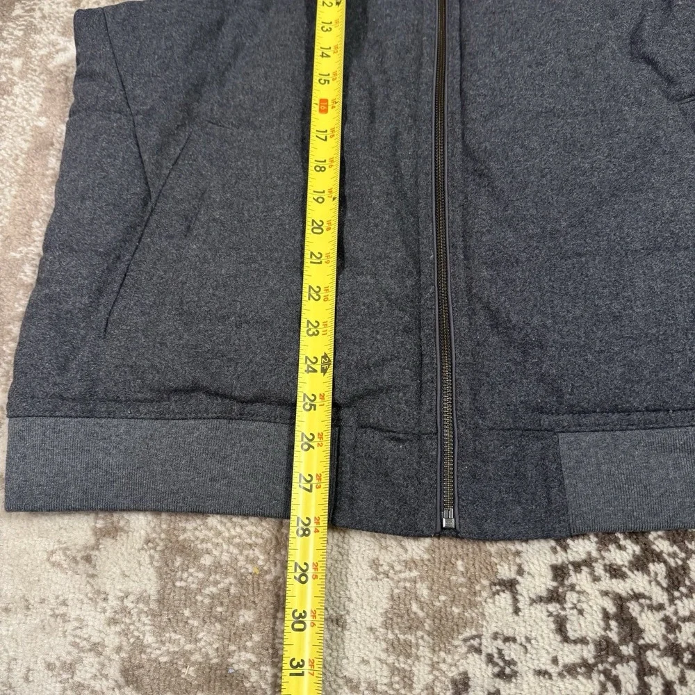Banana Republic Wool Vest Men's XL Gray Full Zip‎ Pockets Thick Heavyweight